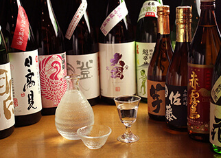 豊富に取り揃えた日本酒
